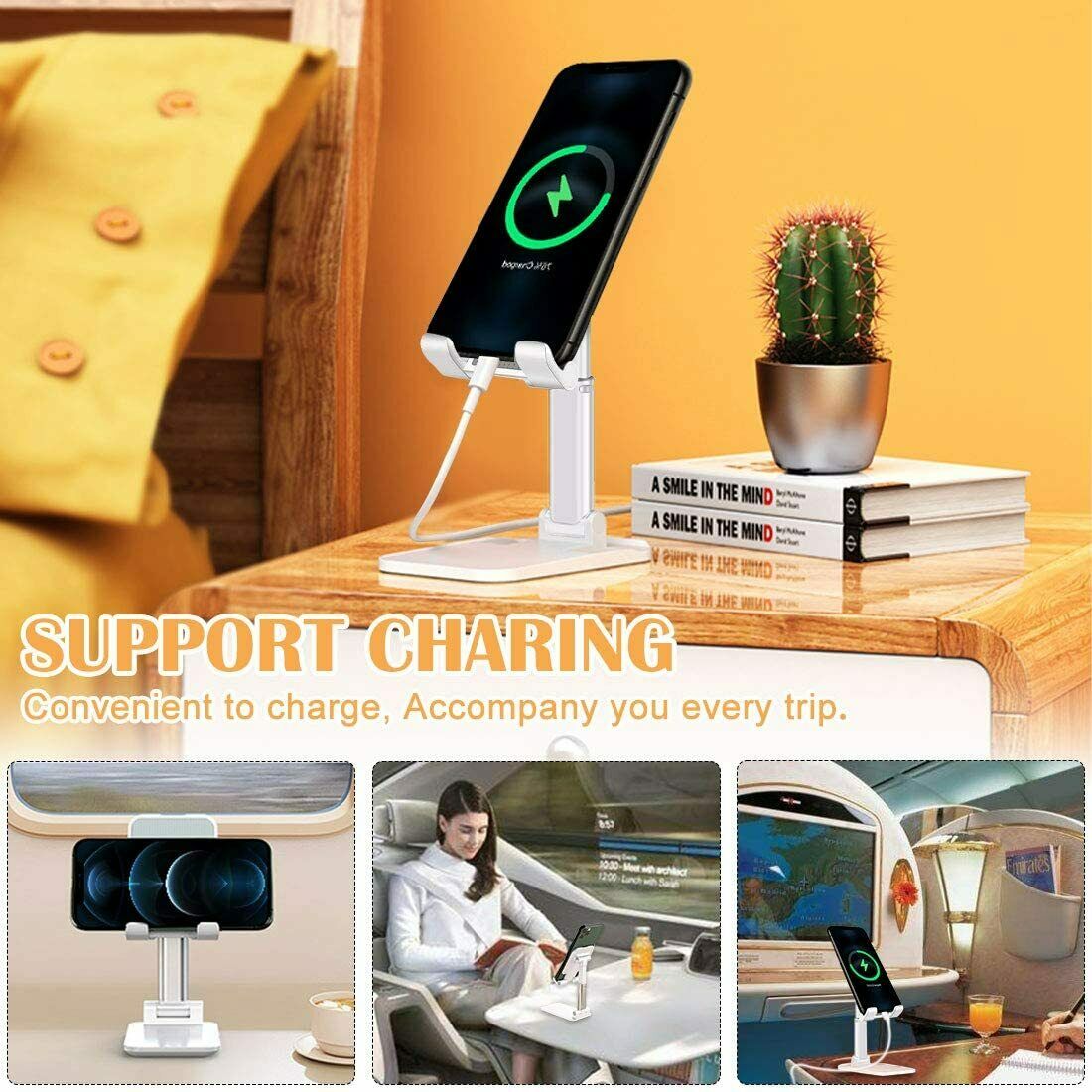 Adjustable Desktop Tablet and Mobile Phone Holder Foldable Stand