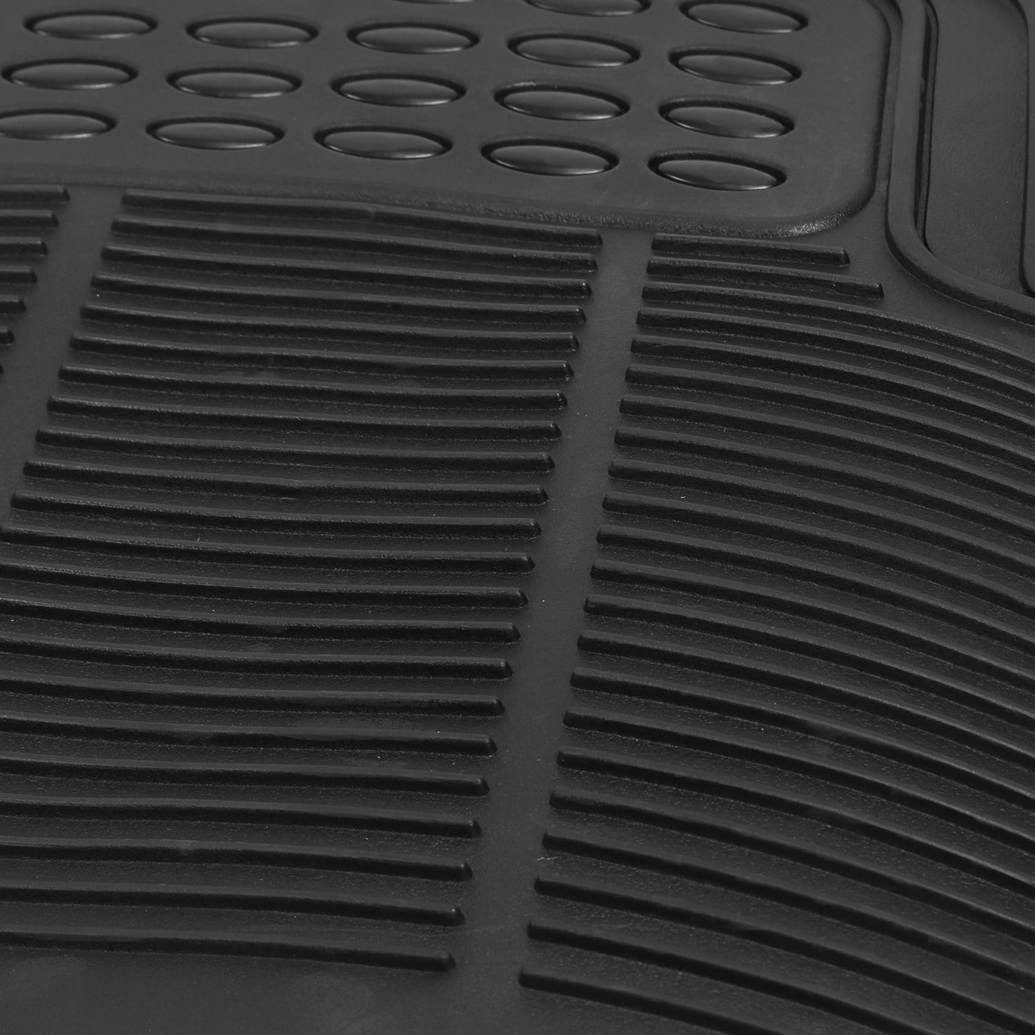 3PCS Heavy Duty Car Floor Mats PVC Trim-to-Fit Anti-Slip Set