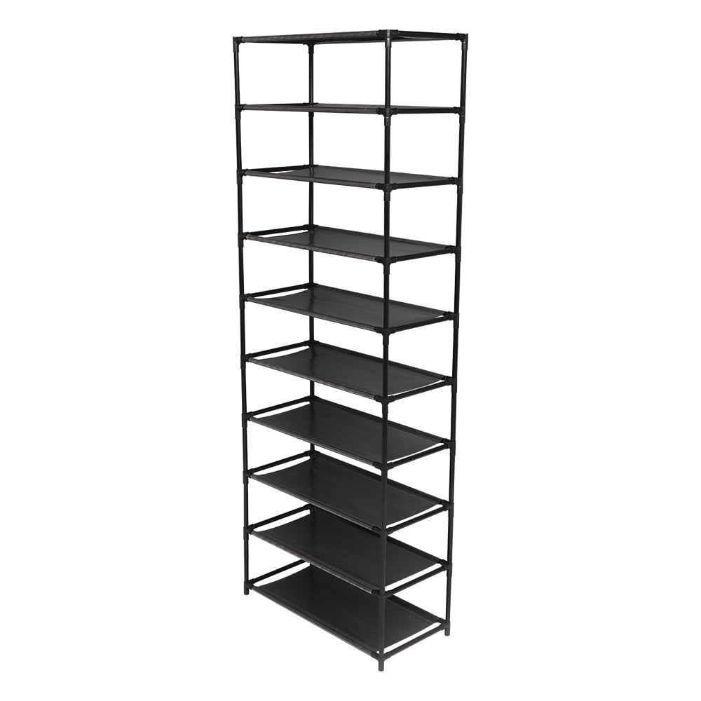 Heavy Duty 10-Tier Stackable Shoe Rack Holds 50 Pairs Organizer