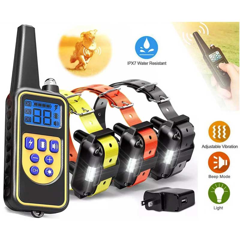Premium Dog Training Collar with Remote and Waterproof Design