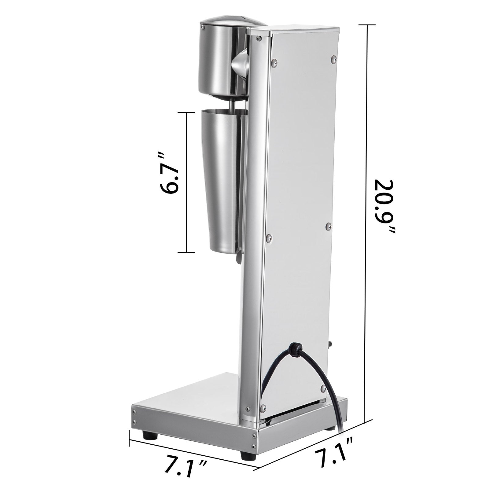 Powerful Milkshake Maker Stainless Steel Electric Mixer