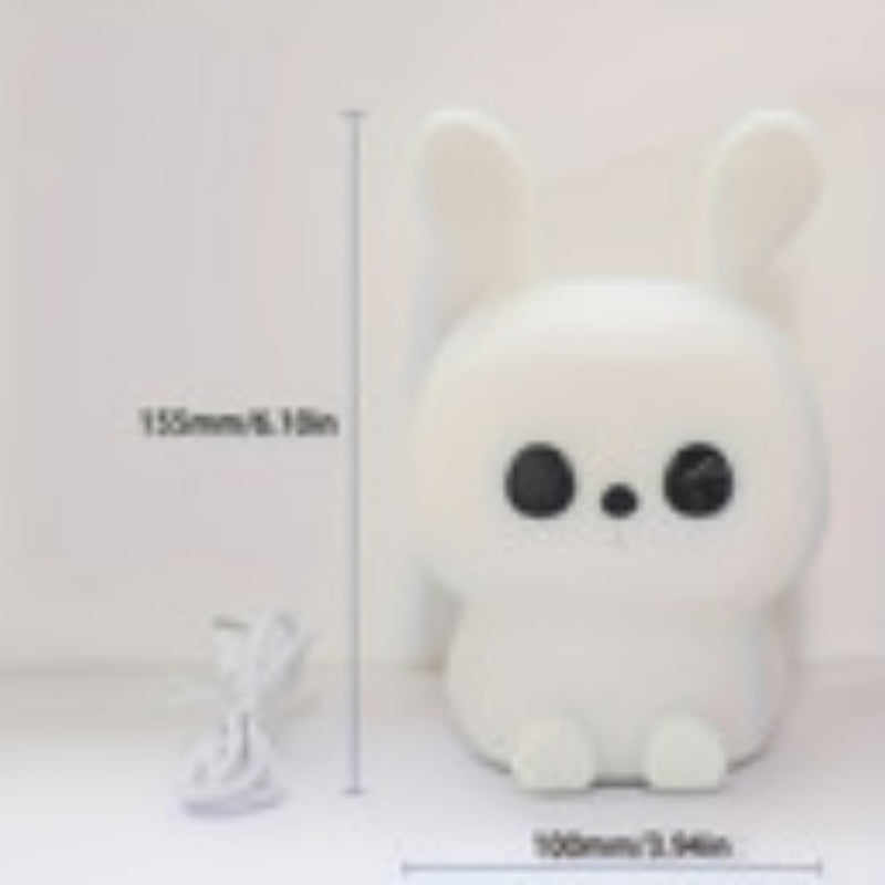 Cute Silicone Animal Night Light USB Rechargeable LED Lamp