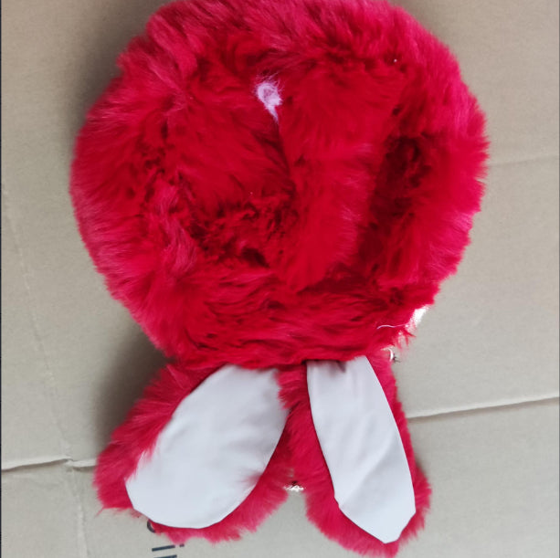Plush Faux Fur Rabbit Ear Bag Cute Clip Shoulder Crossbody Style