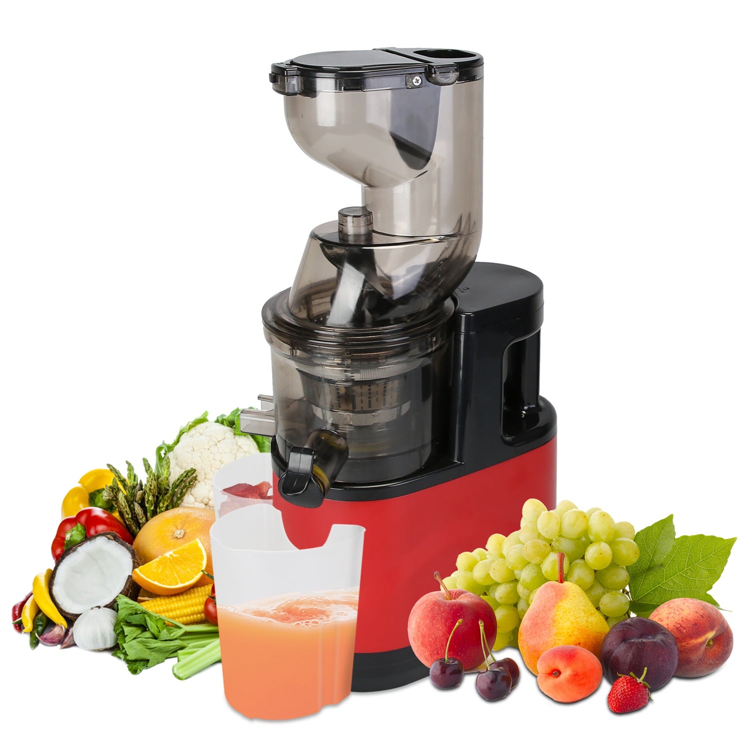 Powerful Cold Press Juicer Slow Masticating High Yield Extractor