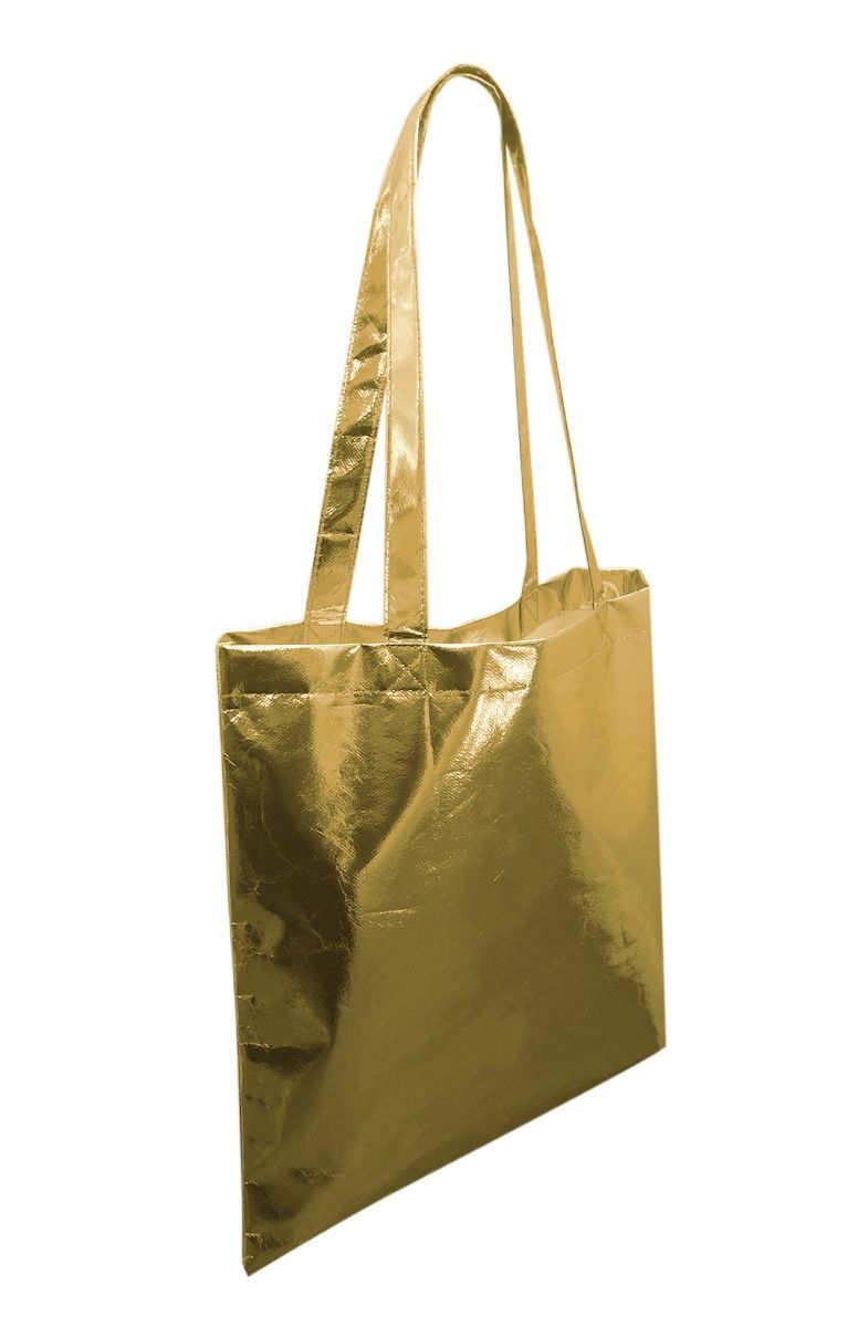 Shiny Gold Tote Bag Fashion Large Capacity Everyday Shoulder Bag