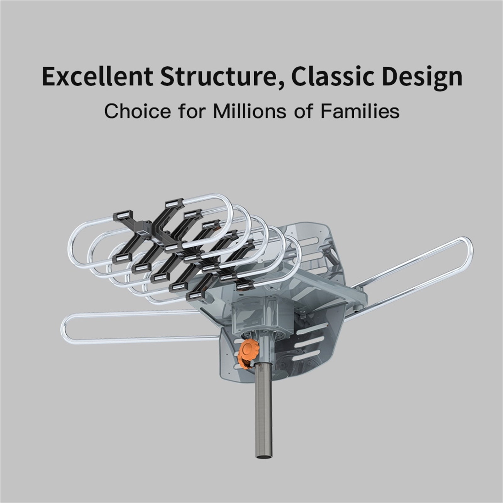 Outdoor TV Antenna 360 Degree Rotation High Gain Signal