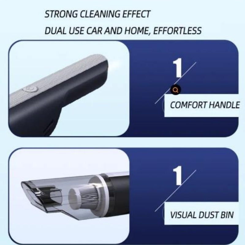 Wireless Car Vacuum Cleaner High Suction Mini Handheld Cleaner