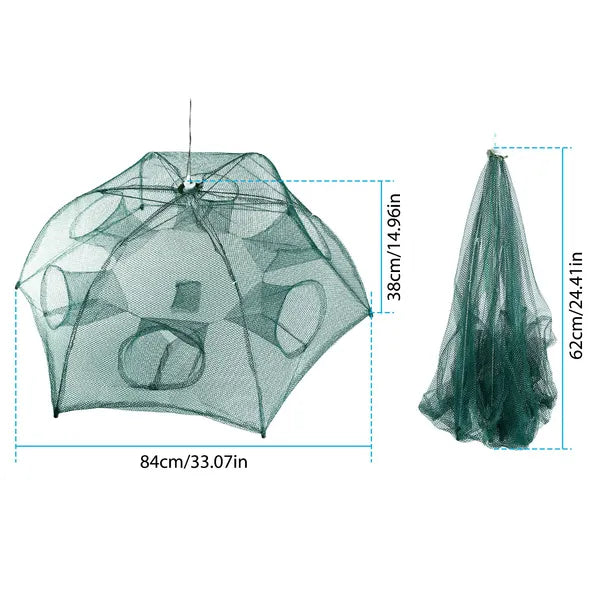 Portable Foldable Fishing Trap Net for Shrimp Minnow Crab