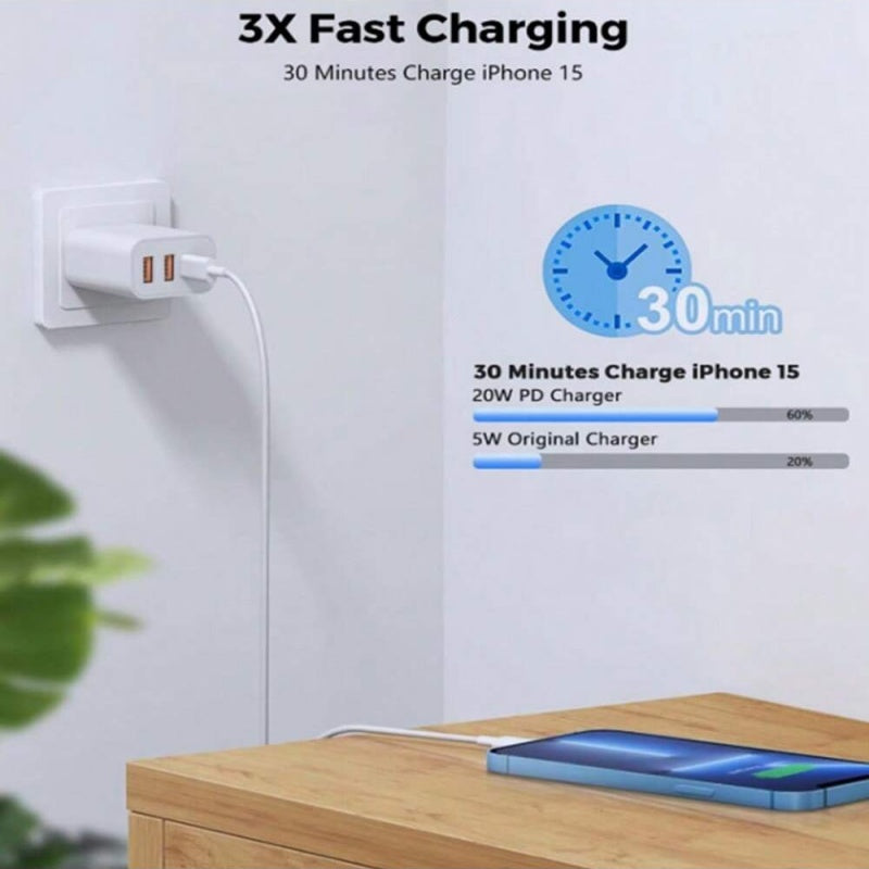 Portable Charger Cable Fast Charging Durable Multi Device Cord