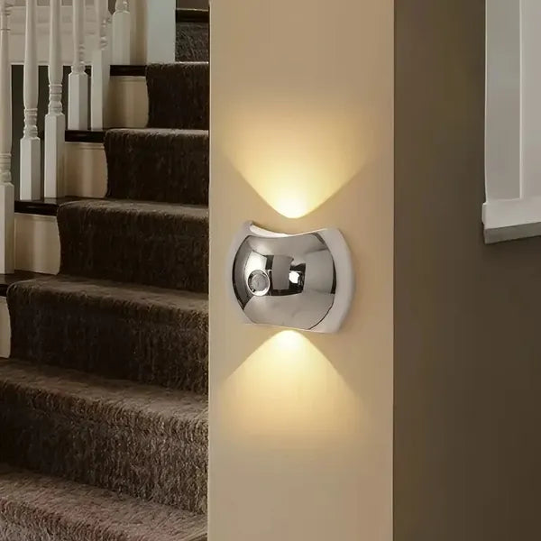 LED Motion Sensor Wall Light Rechargeable Magnetic Sconce 2Pack