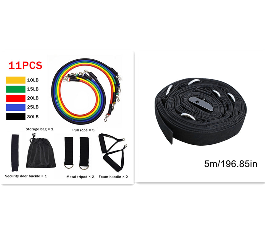 Fitness Rally Elastic Rope Resistance Band for Strength Training & Full Body Workout