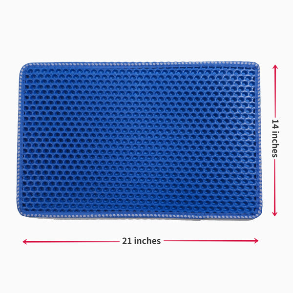 Premium Double Layer Cat Litter Mat Waterproof Trapping Design