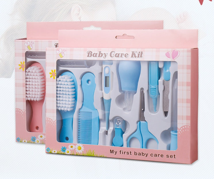 Baby Grooming and Care Kit with Thermometer, Nasal Care and Nail Clipper Set