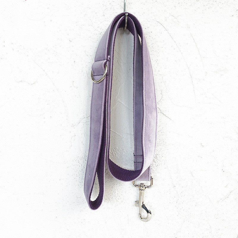 Premium Drawstring Pet Collar and Leash Set Adjustable Control