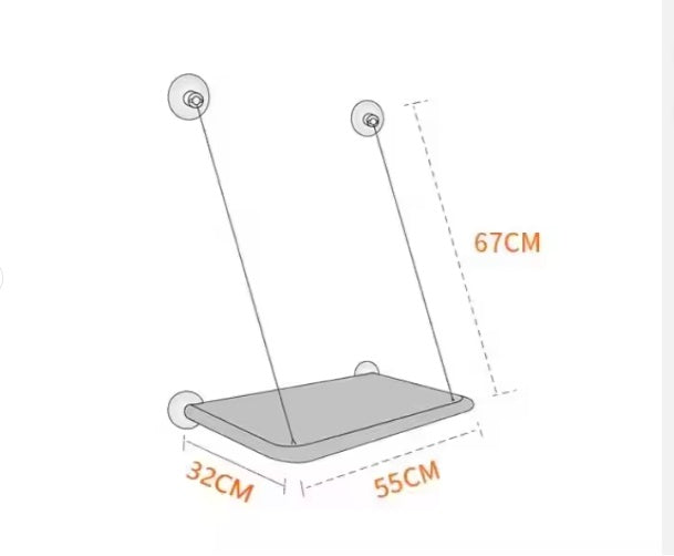 Premium Window Cat Hammock Strong Suction Cup Cozy Lounge Bed