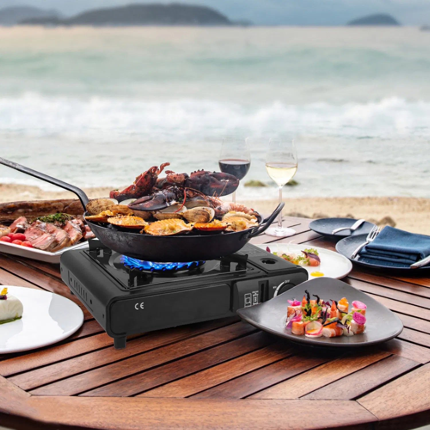 3300W Portable Butane Gas Stove with Carry Case