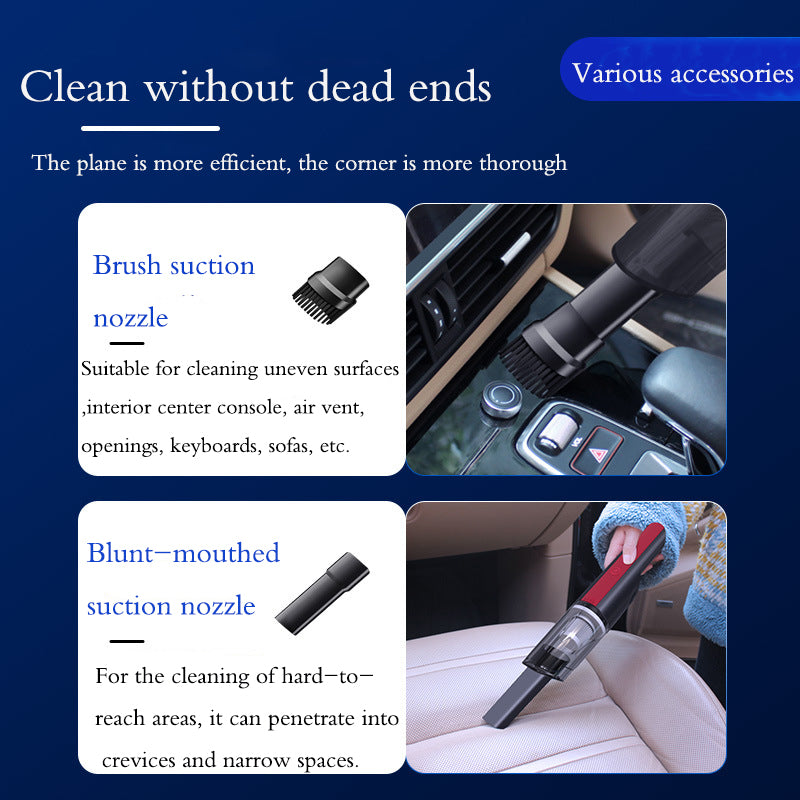 Wired Car Vacuum Cleaner Strong Suction Handheld Cleaning Tool