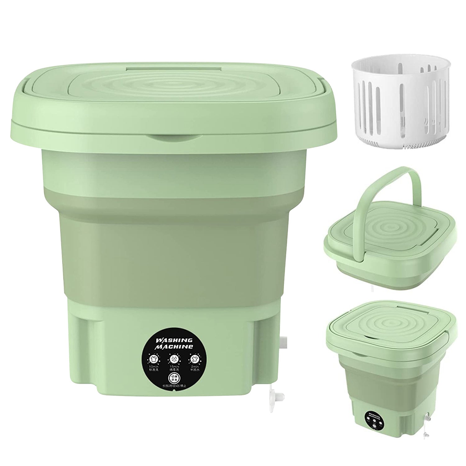 Powerful Foldable Portable Washing Machine Compact Laundry