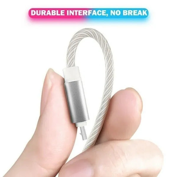 3 in 1 Fast Charging Cable LED Multi USB Type C Micro USB Cord