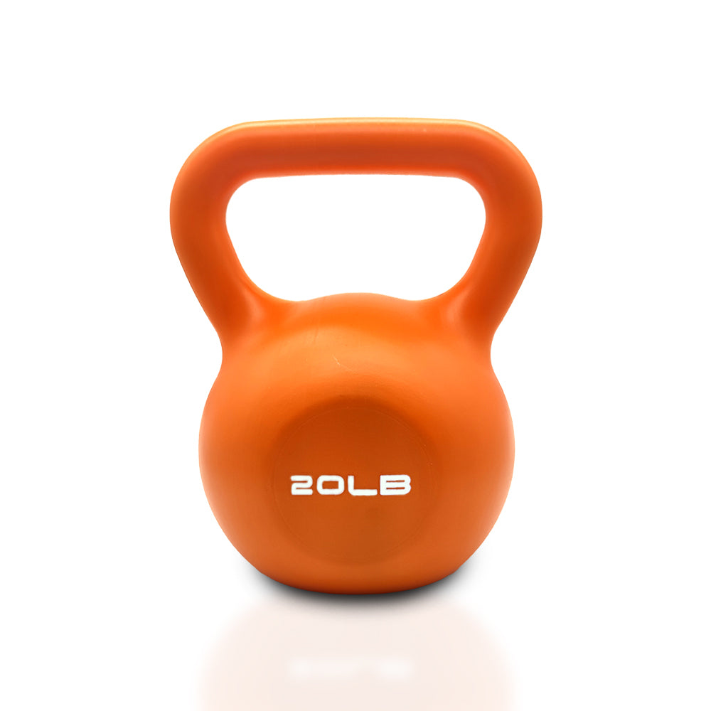 20lbs Kettlebell Weight Set Vinyl Coated for Women with Comfortable Wide Handle