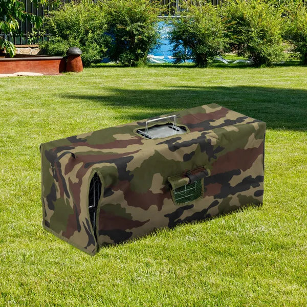 Humane Live Animal Trap Cage with Cover for Outdoor Animal Control