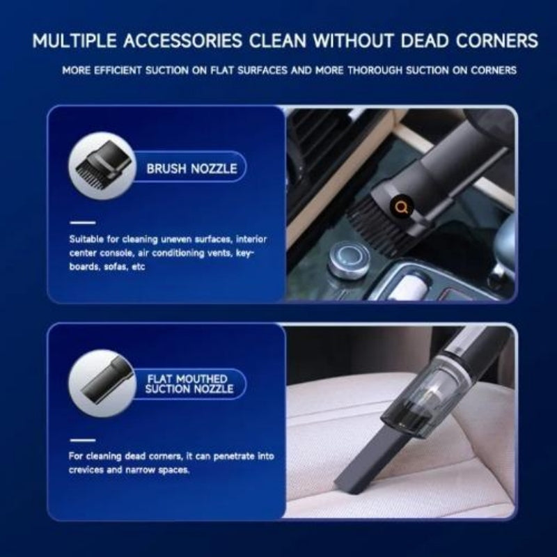 Wireless Car Vacuum Cleaner High Suction Mini Handheld Cleaner