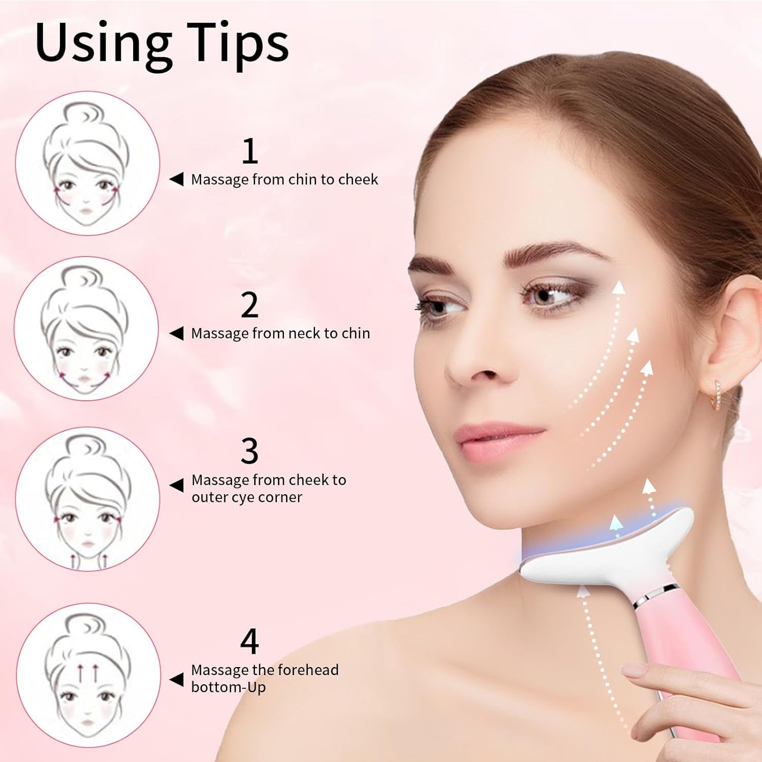 Advanced 3-in-1 Face Massager with Heat & Vibration Therapy