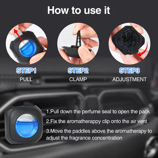 6-Pack New Car Scent Vent Clip Air Freshener Long Lasting