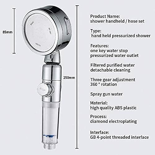High Pressure Filter Shower Head 3 Mode Water Saving