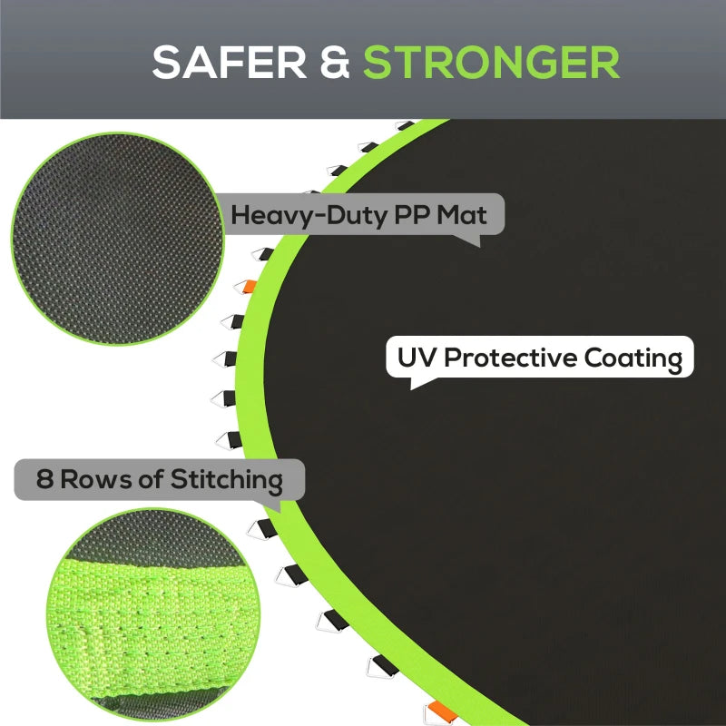 Heavy Duty Trampoline Replacement Mat with Reinforced V-Hooks