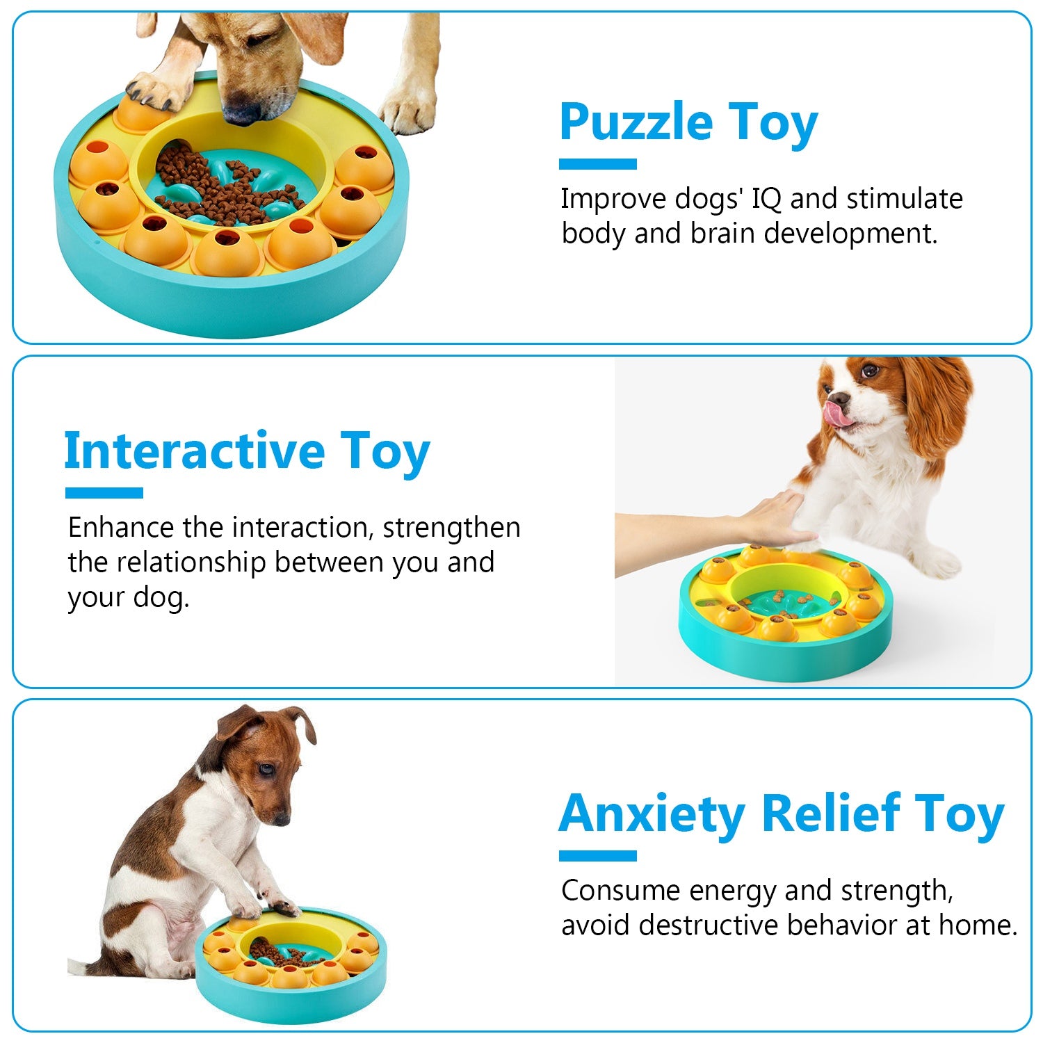 Smart Dog Puzzle Feeder Interactive IQ Training Treat Toy