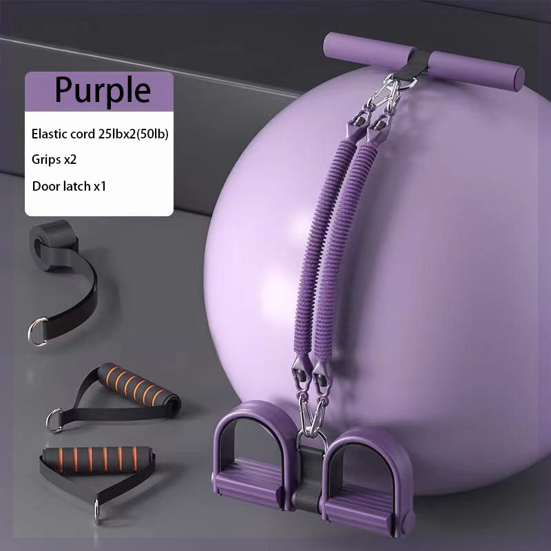Adjustable Tension Bands Set with Foot Pedals & Handles for Full Body Fitness Training