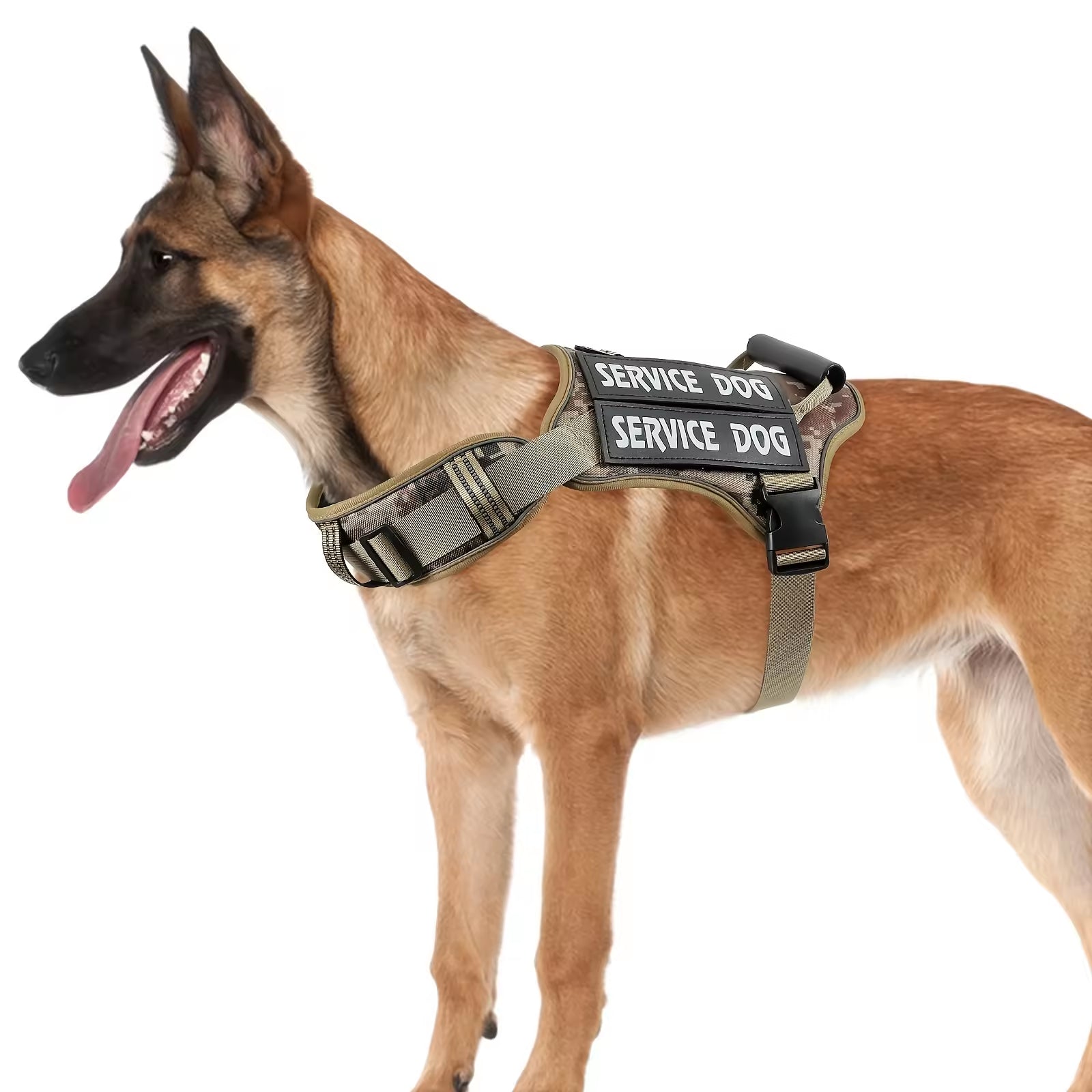 Heavy Duty Tactical Service Dog Harness No Pull Reflective Vest