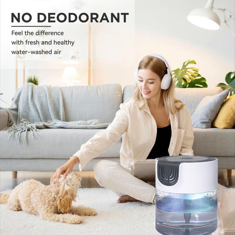 Air Purifier Air Washer with LED Night Light Aroma Diffuser