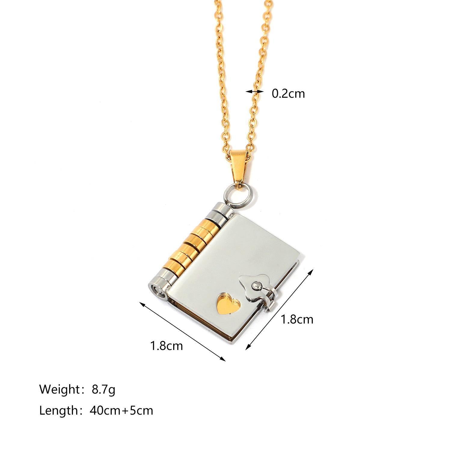 Luxury My Little Star Book Necklace Meaningful Gift Jewelry