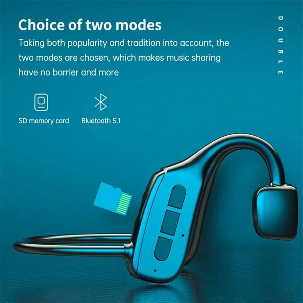 Bone Conduction Bluetooth 5.1 Wireless Sport Headphones Outdoor