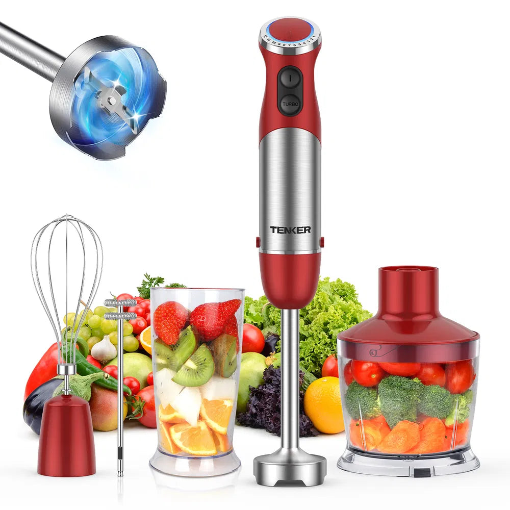 Powerful 5-in-1 Hand Blender 1000W Immersion Stick Mixer Set
