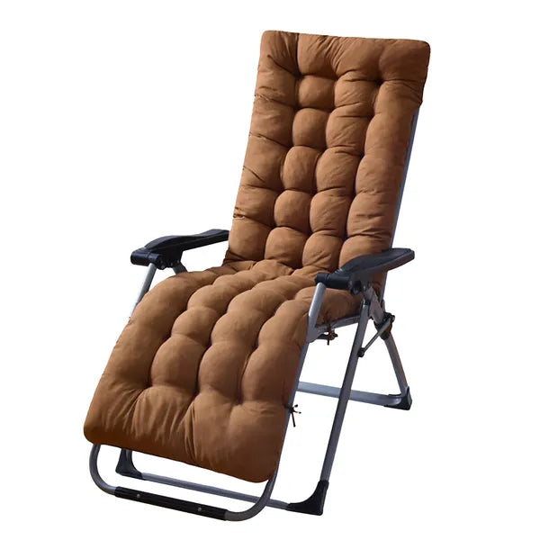 67x22in Chaise Lounge Cushion Recliner Patio Chair Pad Soft Comfort