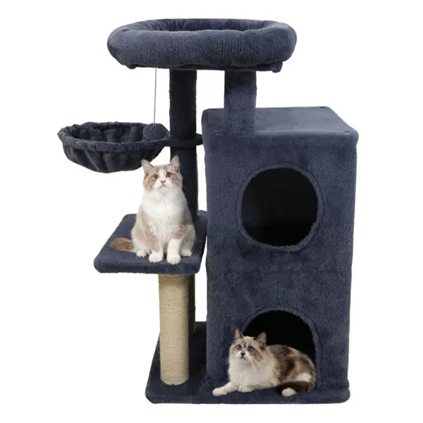 Premium Multi Level Cat Tree Condo with Sisal Posts and Stability
