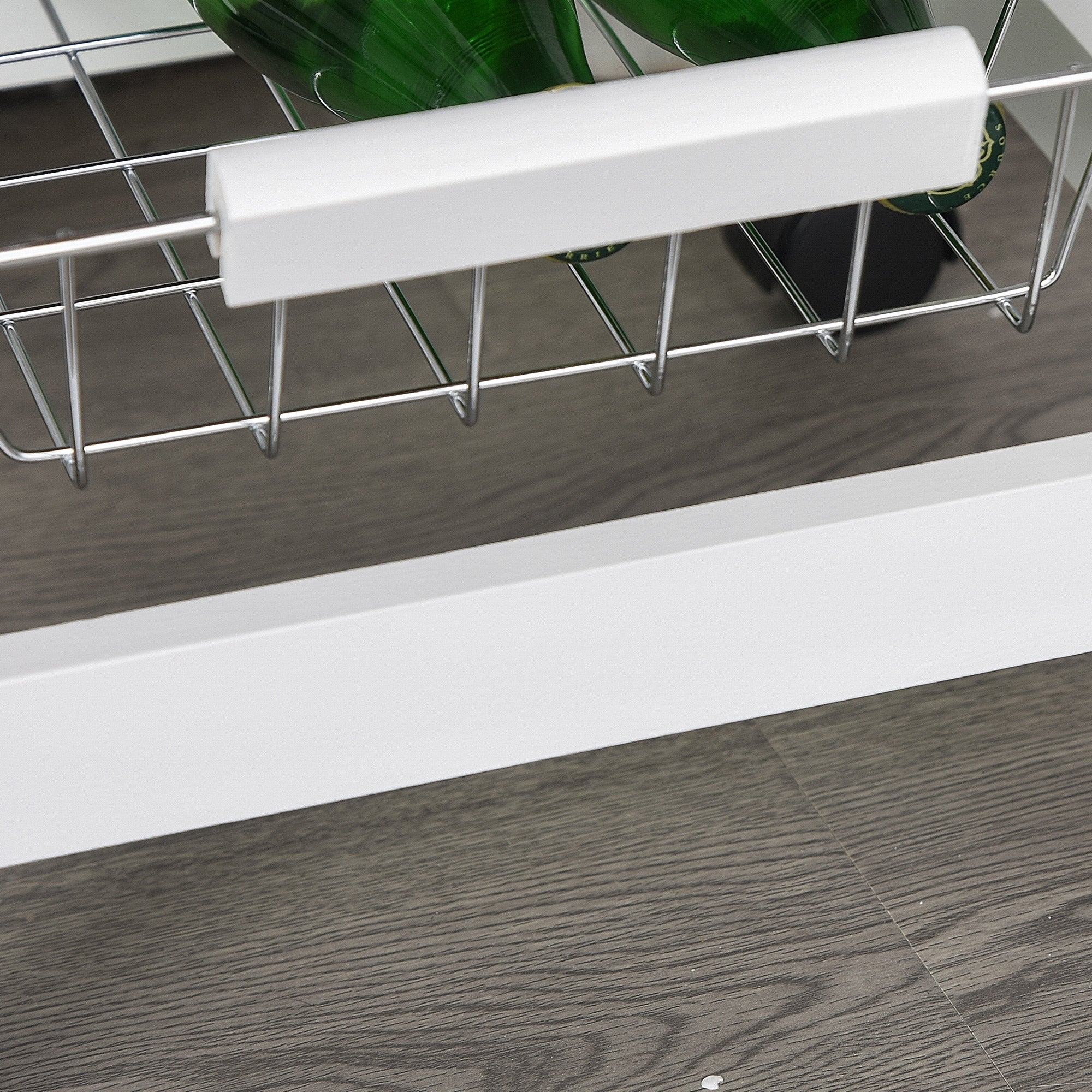 HOMCOM Kitchen Island Storage Cart with Baskets
