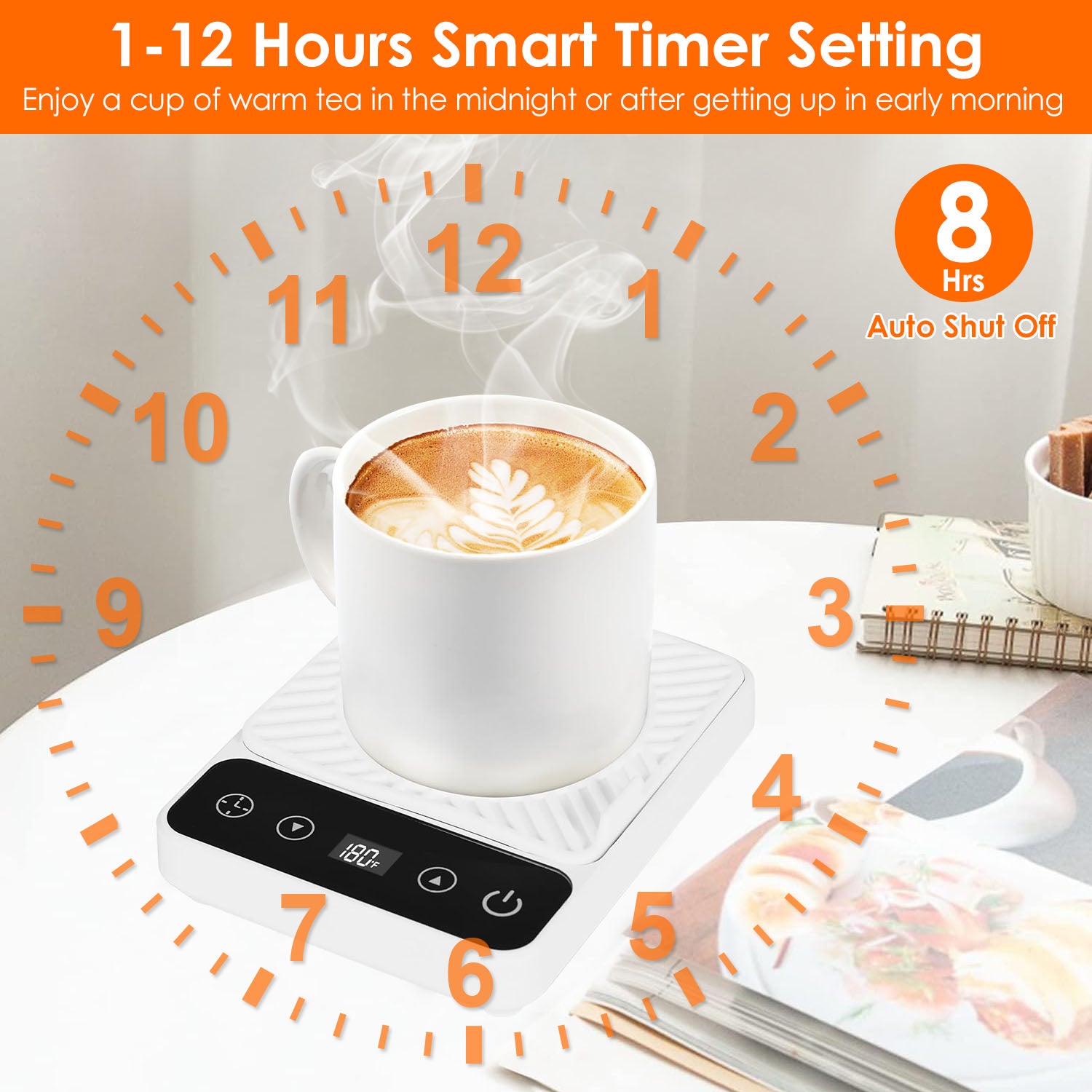 Smart Mug Warmer with 6 Temperature Levels
