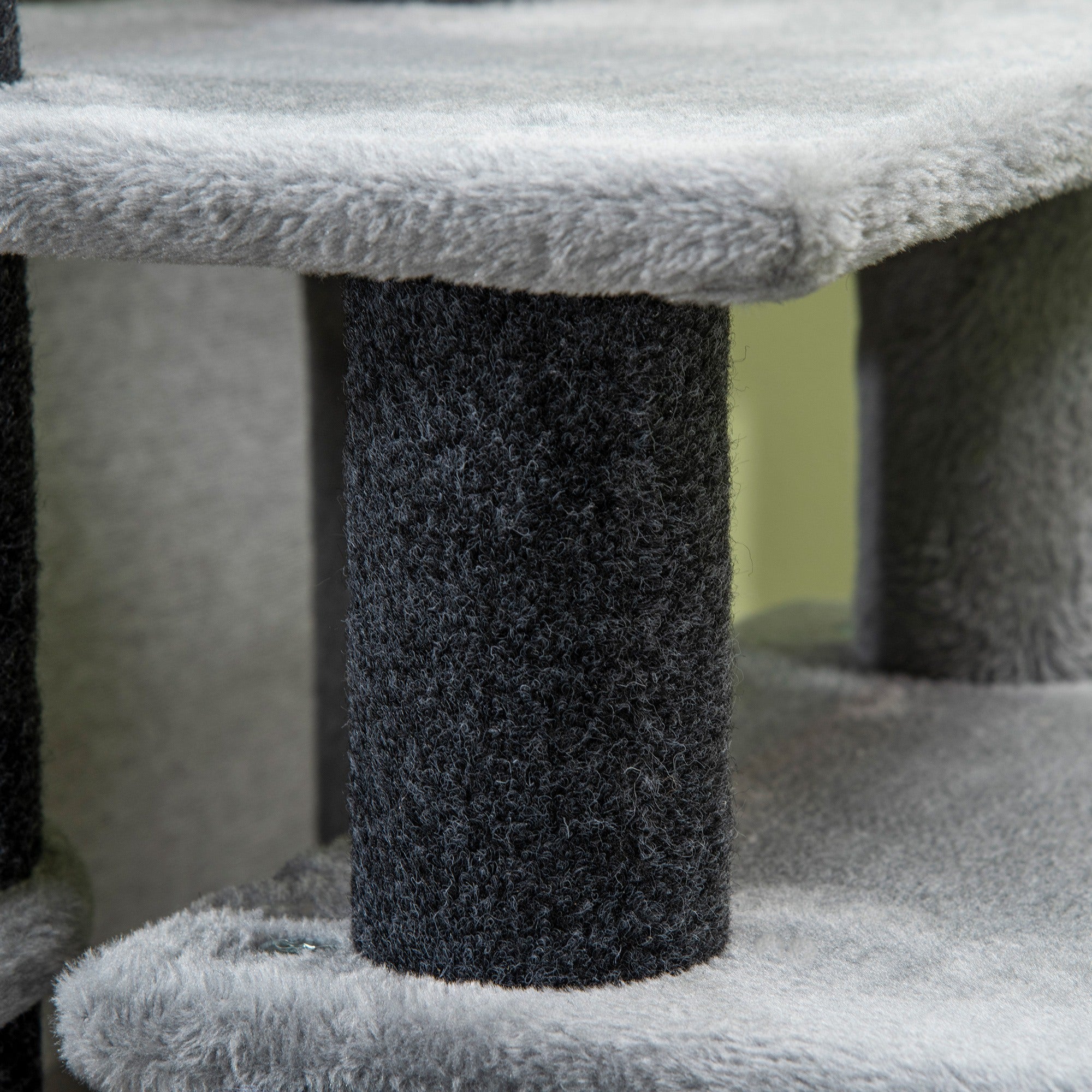 Adjustable Cat Stairs with Scratching Post & Condo – 3-Step/4-Step Pet Steps for Bed & Sofa