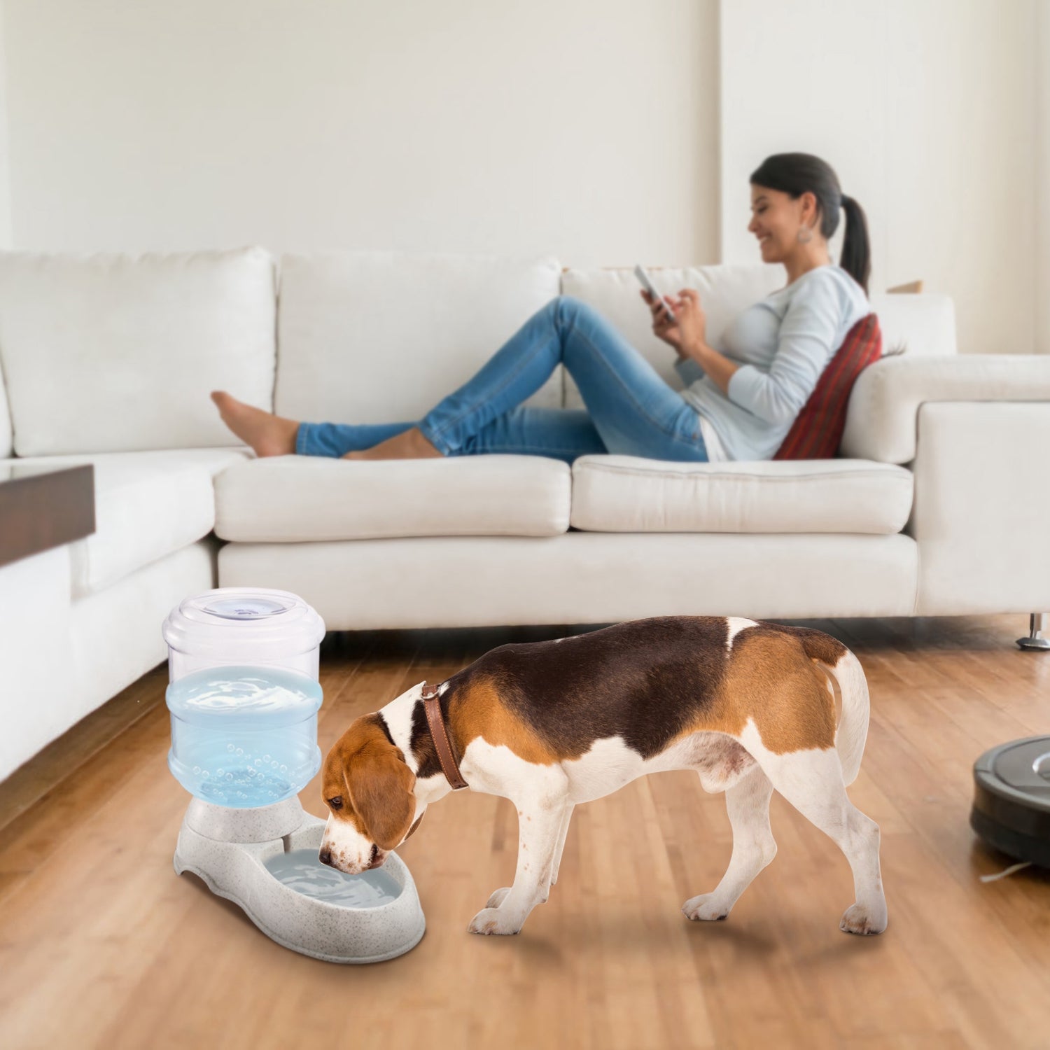 Automatic Gravity Pet Water Dispenser for Cats and Dogs