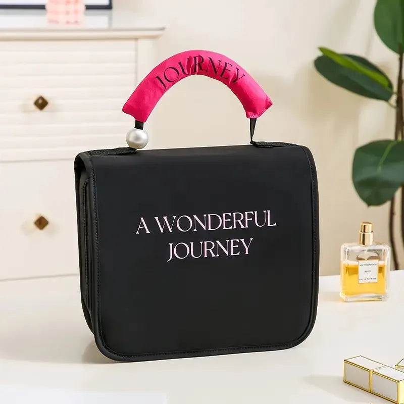 Luxury Pearl Portable Cosmetic Bag for Travel & Organization