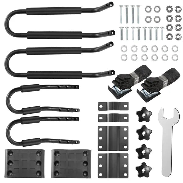 Universal J Bar Kayak Carrier Heavy Duty 220LBS Canoe Roof Rack Kit