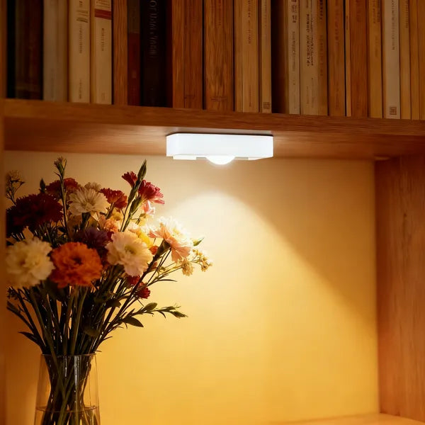4PCS LED Motion Sensor Bulb USB Rechargeable Cabinet Night Lights
