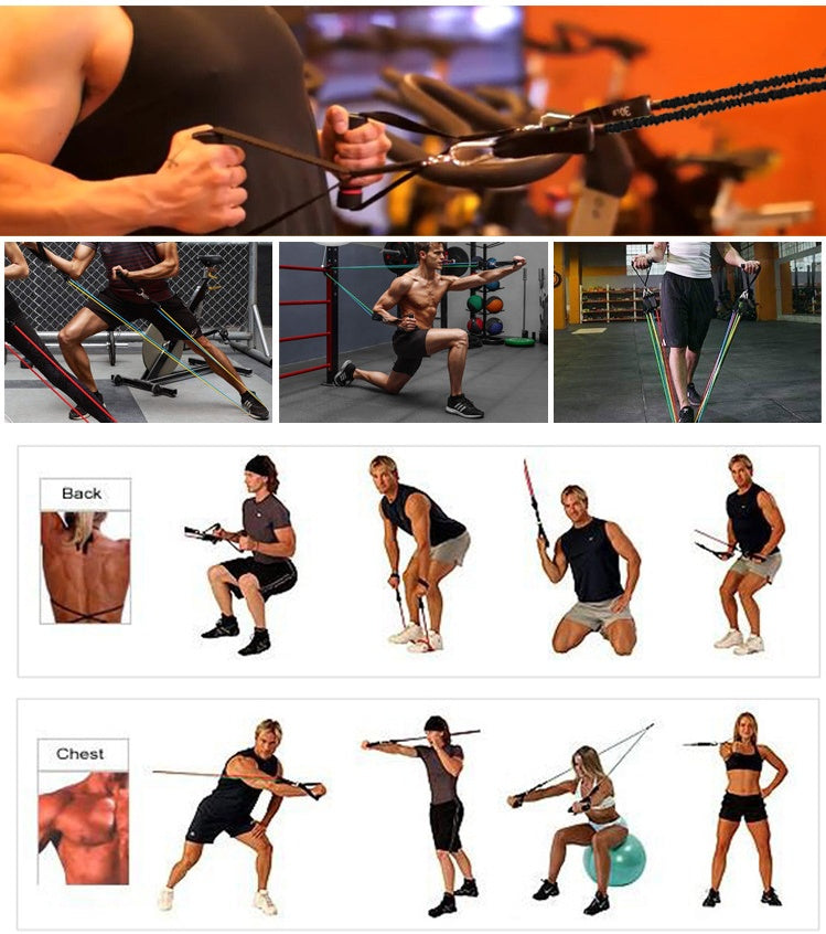 Portable Fitness Rally Equipment for Home Workout Training Set