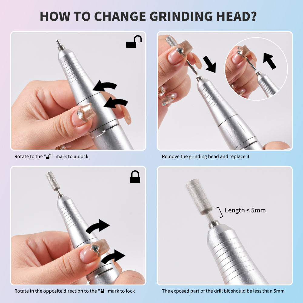 45000RPM Professional Portable Nail Drill