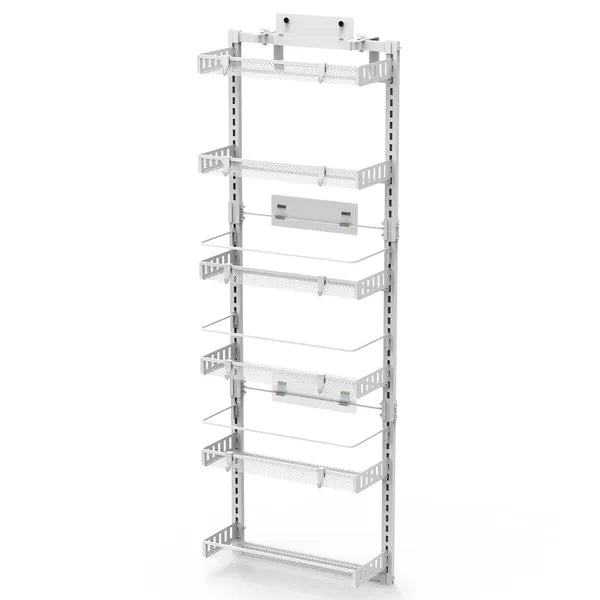 Over Door Pantry Organizer 6 Tier Carbon Steel Storage System