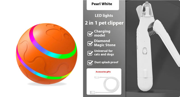Premium 2in1 Pet Nail Clipper LED Light Safe Grooming Trimmer
